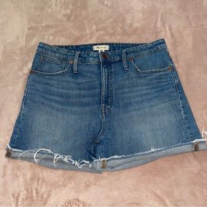 Madewell high -rise denim short size 33